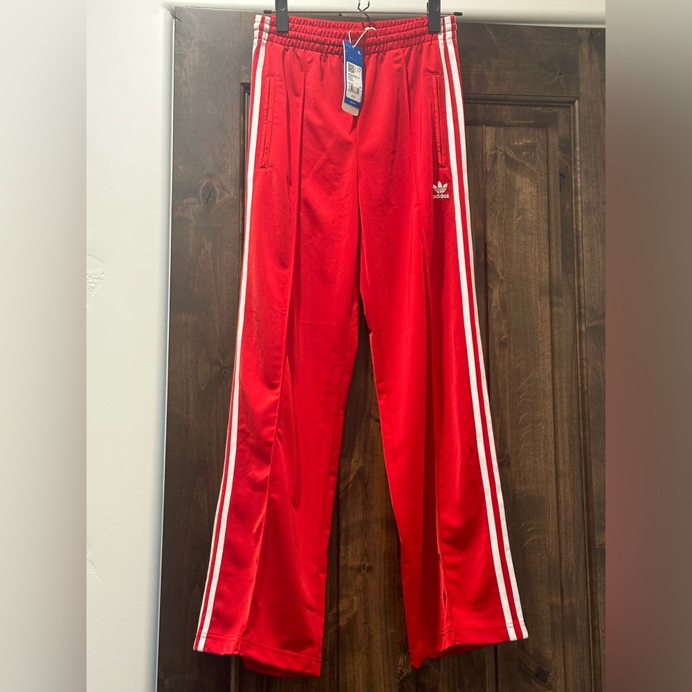 NWT Adidas originals Firebird Loose Track Tracksuit Bottoms Red - small